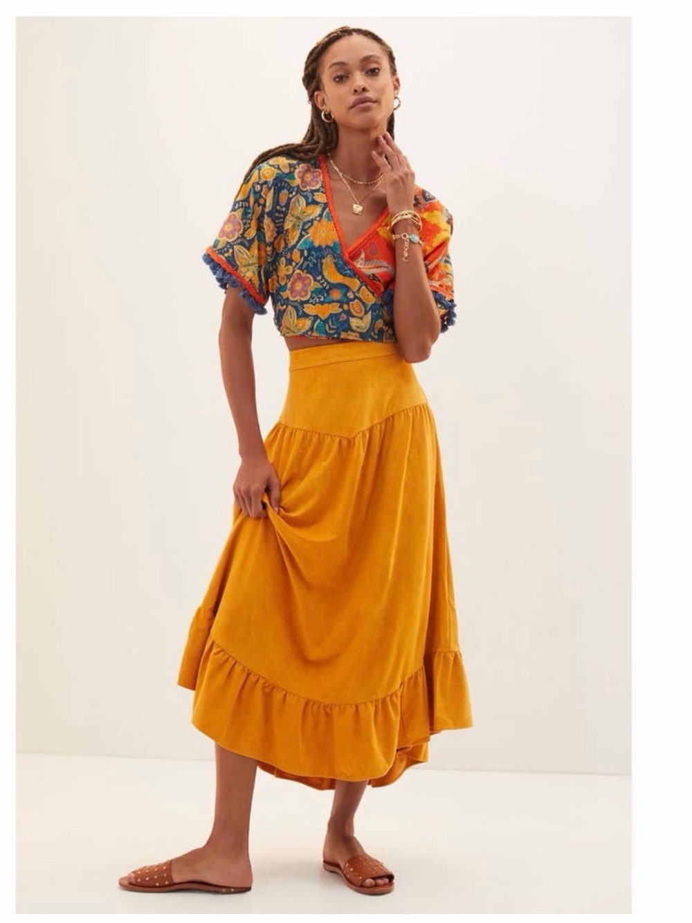 ⭐️Anthropologie Faux Suede Maxi Skirt⭐️